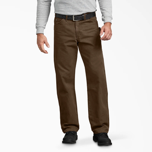 Rigby Relaxed Fit 100% algodón recto Casual <span class=keywords><strong>cremallera</strong></span> Fly cintura media estambre tela pantalón hombres pantalones de trabajo originales - Product Image 6