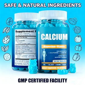 תווית פרטית של יצרן סידן תוספת gummies כוח עצם תמיכה עם ויטמינים d3 k2 ומגנזיום - Product Image 4