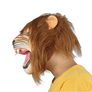 <span class=keywords><strong>Maschera</strong></span> in Latex a Forma di Testa di <span class=keywords><strong>Leone</strong></span> per Halloween, <span class=keywords><strong>Maschera</strong></span> Integrale Spaventosa e Divertente per Giochi di Ruolo, Costume per Natale, Club, Festival, Feste, Accessorio per Travestimenti da Leopardo - Product Image 3