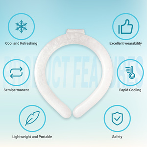 Wearable Body Cooling Tube for Heat and Hot Weather, <strong>Neck</strong> Gel Ice <strong>Cooler</strong> for Outdoor Workers, Sports - Product Image 4