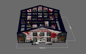 บ้านผีสิงเป่าลมสำหรับฮาโลวีน ดีไซน์ซอมบี้ยอดนิยมสำหรับขาย สนามกีฬาเป่าลมแบบหลบหนี - Product Image 3