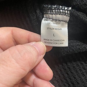 OEM ODM Andre By Unit Chemisier noir à manches 34 en tricot gaufré <span class=keywords><strong>de</strong></span> grande taille pour femmes039s - Product Image 5