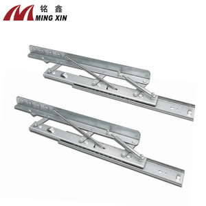 Ming Xin Modern Telescopic <b>Drawer</b> <b>Slide</b> Rails 350mm Full Extension Heavy Duty Soft Close Silent Cold-Rolled Steel for Cabinet - Product Image 1