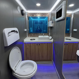 Toilettes mobiles <span class=keywords><strong>de</strong></span> luxe <span class=keywords><strong>de</strong></span> haute qualité à 3 cabines, design moderne, panneau sandwich portable, toilettes mobiles <span class=keywords><strong>de</strong></span> luxe pour l'extérieur - Product Image 6