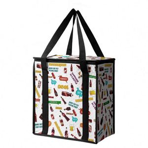 Bolsa Térmica Porta Alimentos con Correa de Hombro Desmontable, Bolsa de Viaje Oxford para el Almuerzo, Práctica y Elegante - Product Image 2