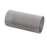 Tabung Filter Mikron Ring Flange dengan Saringan Kawat Halus, Filter Cairan & Udara, Elemen Filter Logam