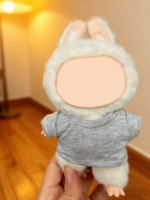 Vêtements de poupée personnalisés, t-shirt à manches courtes pour poupée de 17 cm, chemises unies pour poupée, tee-shirt pour Labubu 1ère, 2ème et 3ème génération