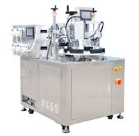 Machine automatique de remplissage et de scellage de tubes LTFM-5L Machine de remplissage et de fermeture de tubes à piston crème avec couvercle anti-poussière