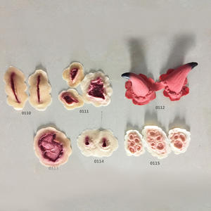 Maschere di Halloween in Lattice con Effetto 3D, Trucco Temporaneo per Film <span class=keywords><strong>Horror</strong></span>, Ferite Sanguinanti, Copertura per Collo, Stampa a 4 Colori per Feste - Product Image 6