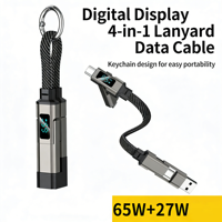 LED-Display-Bildschirm 65W/27W Zinklegierung Silikon USB 3.0 Typ-C Schnellladekabel