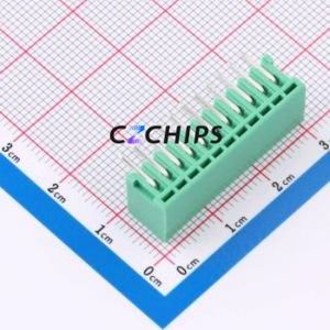 MX2EDGR-2.5-11P-GN01-Cu-A Plug-in Terminal Block Bent Lead Through Hole,P=2.5mm Board-to-Board / Socket Closed 1x11P 2.5mm Green - Product Image 2