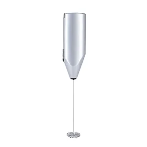 Mini batedor de mão portátil, liquidificador de plástico, misturador elétrico automático de alimentos, café, leite, frother