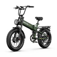 Bicicleta Eléctrica Plegable APEFOX RH20 con Doble Motor, 48V 22.5Ah, Largo Alcance, Neumáticos Gruesos 20*4.0, Frenos Hidráulicos, para Adultos