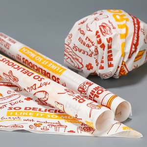 Papel para Envolver Hamburguesas de 15*20cm, Papel Antigrasa de Grado Alimenticio, Hoja de Papel con Logotipo y Tamaño Personalizados - Product Image 6