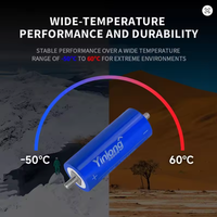 Batterie lithium IMR 18650 2.3V 40Ah, décharge 10C, plus de 20000 cycles, stockage d'énergie/Véhicule électrique -40°C