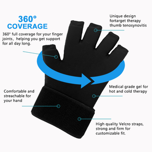 Grado medico Gel per la terapia calda e fredda di compressione del dito artrite mano del pacco di ghiaccio guanto per alleviare il dolore - Product Image 5