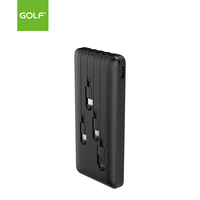 10000mah Power Banks avec câble intégré chargeur portable électronique grand public prix usine power bank 10000mah