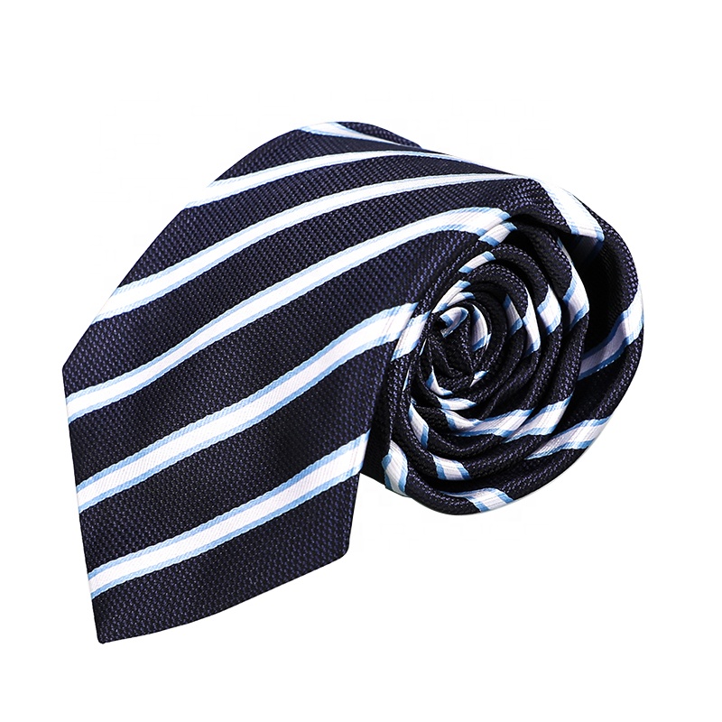 Custom Men's Polyester Striped Neck Tie For Wholesale