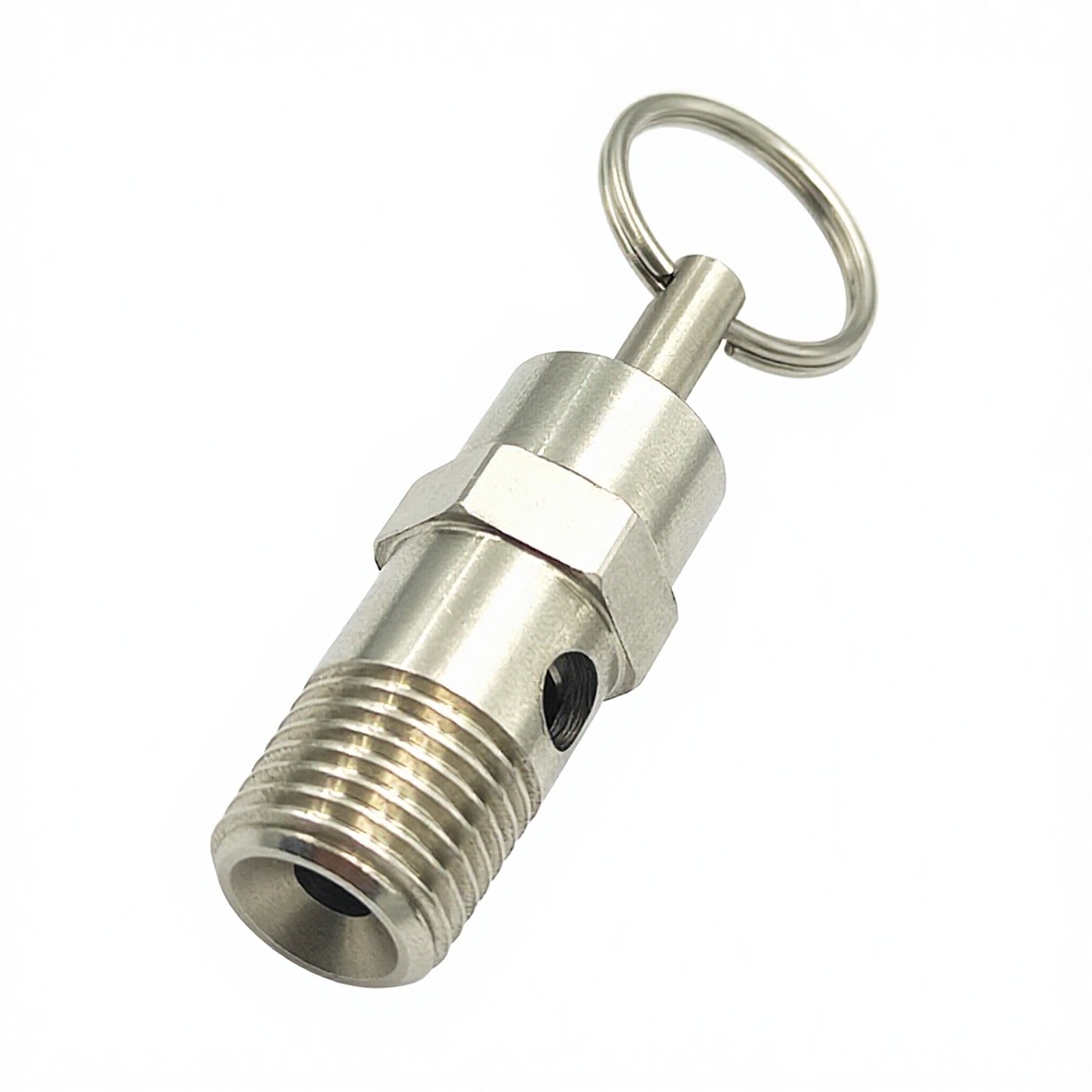 1/4 NPT 120PSI Pressure Safety Relief Blow Pop Off Valve Fit for Air Compressor 1/4 NPT 120PSI Pressure Safety Relief Blow Pop Off Valve Fit for Air Compressor