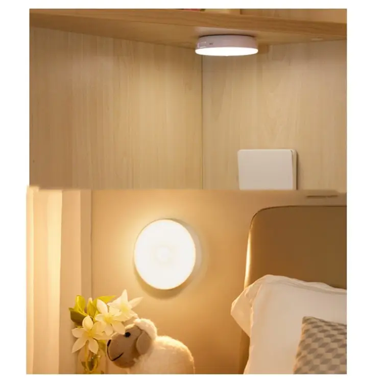 Zhihui दौर सुविधाजनक सीढ़ियों रसोई बेडरूम प्रकाश दीपक गति संवेदक प्रकाश वायरलेस रात को प्रकाश
