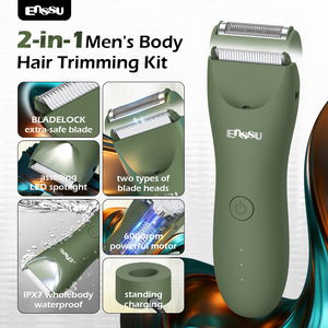 ENSSU 032GN Tondeuse Électrique 2-en-1 pour Zones Intimes et Corps Homme – Tondeuses OEM/ODM - Product Image 5