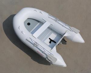 Qingdao Haohai Hovercraft canoë Barche Gonflable Ponton pédale patrouille bateau Gonflable pour l'eau - Product Image 3