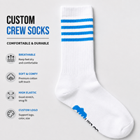 Chaussettes de sport en coton respirantes, épaisses, personnalisées, OEM ODM, antidérapantes, antibactériennes, avec logo personnalisé pour la course à pied et le fitness