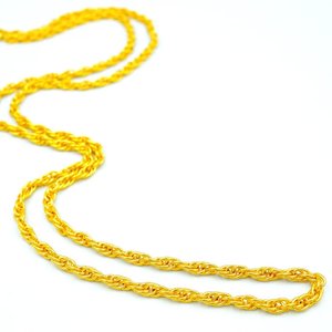 Phổ Biến Đắt Tiền Bán Buôn Dày Chuỗi Vòng Cổ Tùy Chỉnh Baht Chuỗi Vòng Cổ 24K Mạ Vàng Thái Lan Châu Á Amulet Quà Tặng Cho Nam Giới - Product Image 6