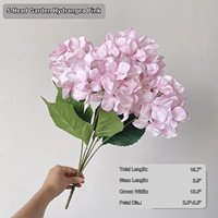 Bunga Hydrangea HGA Bulk, Centerpiece Bunga Sutra Buatan untuk Dekorasi Pernikahan, Vas Meja Ruang Tamu Rumah, dan Dekorasi Pesta Hotel