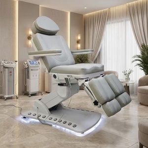 Modern Electric Facial <b>Bed</b> Adjustable Salon Treatment Chair PU Leather Beauty <b>Bed</b> with Headrest Legrest - Product Image 4