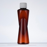 Groothandel 180ml speciaal gevormde PET sapfles leeg uniek design plastic drankenverpakking aangepaste kleur logo