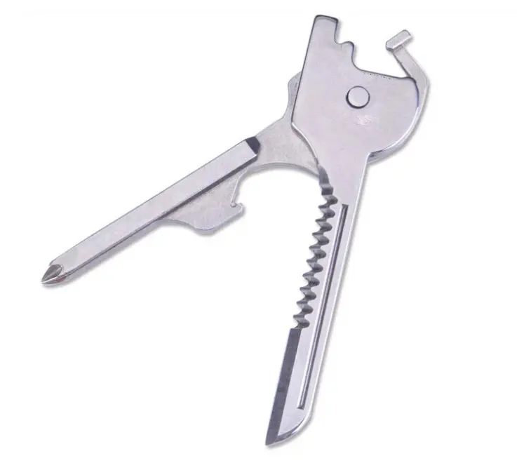 Yeni varış Metal şekilli açık anahtarlık Fold açacağı cep çok aracı anahtarlık bıçak