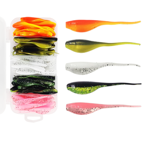 เหยื่อตก<span class=keywords><strong>ปลา</strong></span> Baby Shad Crappie, เหยื่อตก<span class=keywords><strong>ปลา</strong></span>พลาสติกนิ่มสำหรับปลาครัปปี <span class=keywords><strong>ปลา</strong></span>เทราต์ <span class=keywords><strong>ปลา</strong></span>บาส <span class=keywords><strong>ปลา</strong></span>วอลอาย รูปทรงหางหยักแบบมินโนว์ รุ่น B10 - Product Image 5