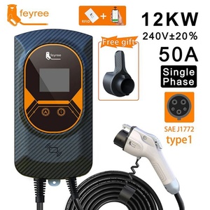 Pour station de recharge de véhicules électriques, chargeur de voiture électrique 32A, EVSE mural, 7/11/22KW, type 2, câble CCS, contrôle par application - Product Image 6