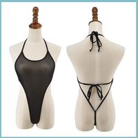 Dames badpak van doorschijnend mesh, hoge snit, monokini, sexy, doorschijnend strandkleding, aanpasbaar