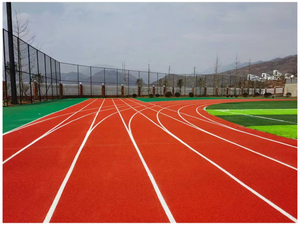 Caucho duradero del fabricante, plástico, ventas, lugar fundido, pista para correr, suelo Atlético sintético impermeable, césped <span class=keywords><strong>artificial</strong></span> - Product Image 2