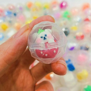 Oeuf torsadé <span class=keywords><strong>en</strong></span> <span class=keywords><strong>plastique</strong></span> Transparent de 32mm Surprise Gachapon Distributeur automatique Capsule Jouets <span class=keywords><strong>Boule</strong></span> de diamant Rempli Jouet promotionnel - Product Image 6