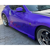 Jupes latérales en fibre de carbone style VRS avec sous-plancher pour Nissan 370Z Z34 2008-2019