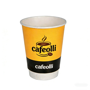 Gobelet à café jetable en papier kraft double paroi personnalisé de haute qualité avec logo, 8 oz et 12 oz, pour emporter - Product Image 3