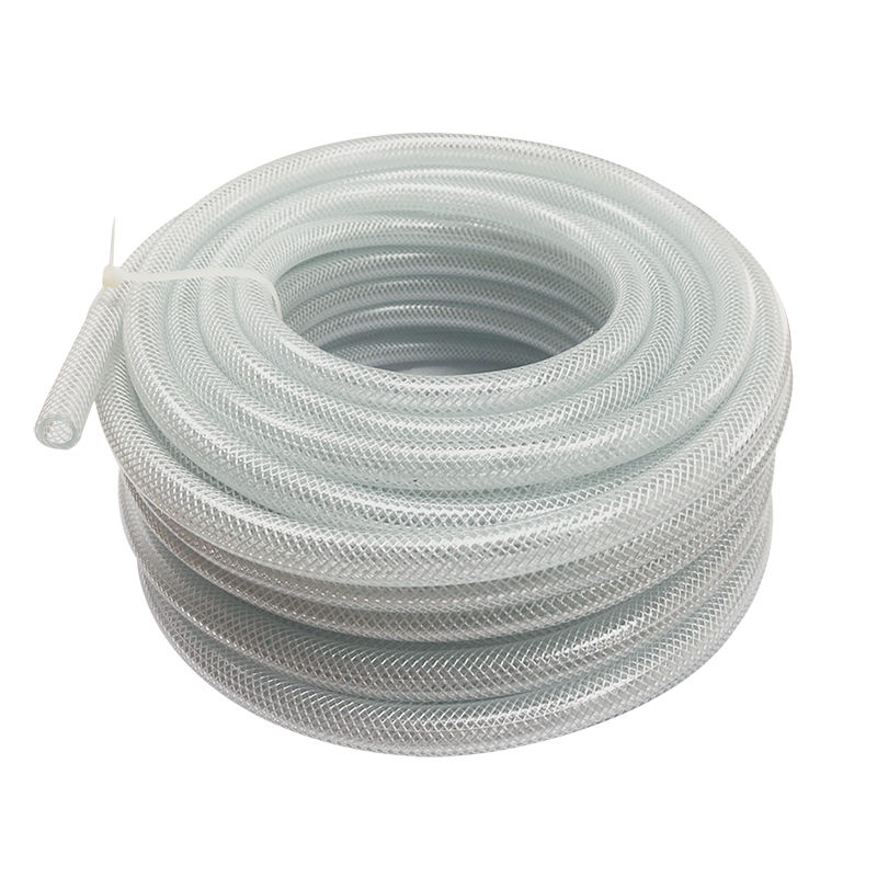 13mm 1/2 5 METRES CLEAR BRAIDED FLEXIBLE PVC TUBING PIPE AIRLINE WATER