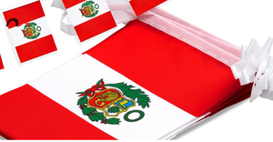 Guirnaldas <span class=keywords><strong>de</strong></span> Banderas Nacionales <span class=keywords><strong>de</strong></span> Perú para Decoración, Venta al Por Mayor para Fanáticos del Fútbol - Product Image 2