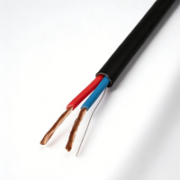 Kabel Speaker Tembaga Bebas Oksigen LSZH Hitam 2 Inti 1.5mm