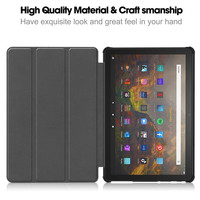 Housse de protection pour tablette intelligente HD10 de 10 pouces en cuir PU de luxe personnalisable 2023 pour Amazon Fire HD 10 2023