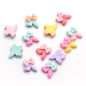 Oreja de conejo Kawaii arco resina Flatback cabujones para arte de uñas, adorno Scrapbooking DIY Decoración - Product Image 3