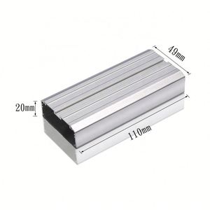 EBM Aluminum Alloy <b>Enclosure</b> Electrical Control Box IP55 Protection Custom Anodized Silver Extrusion Case PCB Electronics - Product Image 6