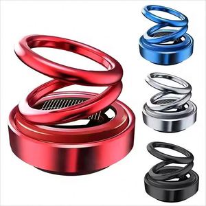 Double Ring Floating Luxury Plastic <b>Car</b> Aromatherapy <b>Diffuser</b> Long Lasting Solid Solar Powered 360 Degree Rotating Dashboard Air - Product Image 1