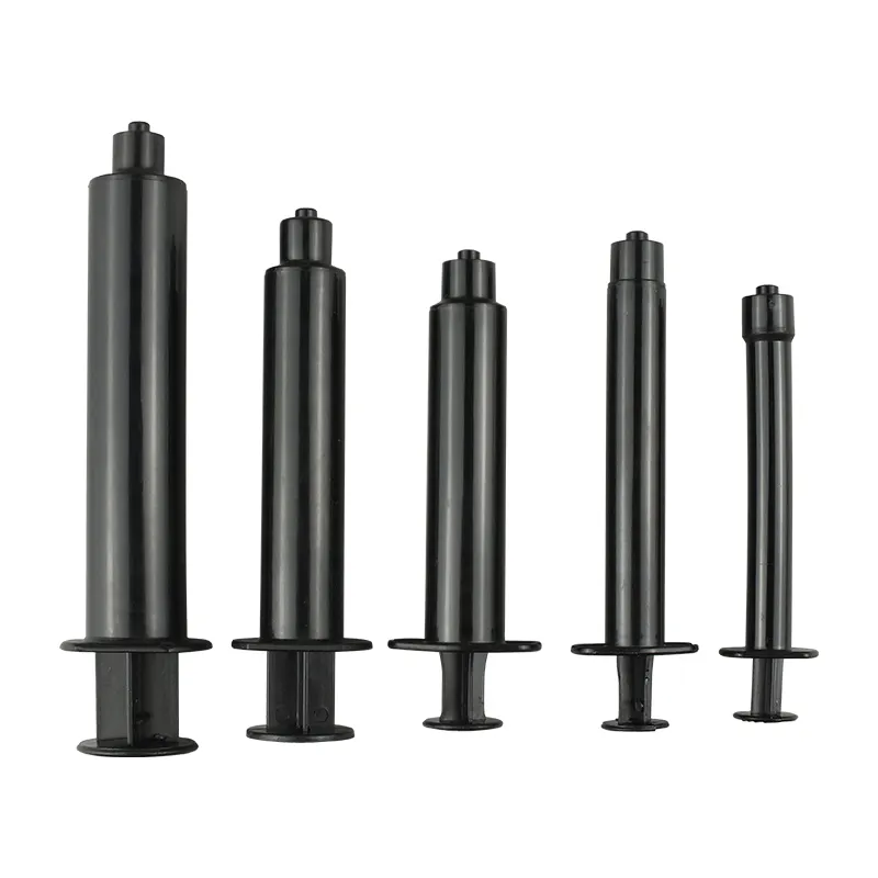 Factory Outlet Black Dental Syringe Glue Dispensing Barrels Syringes Hand Push 1.2ML-12ML Dispensing Barrel Cylinder