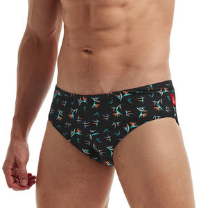 थोक सांस गर्मियों Swimwear के Beachwear मुद्रण Tricot पॉलिएस्टर स्पैन्डेक्स कस्टम लोगो डिजाइनर Mens तैरना कच्छा - Product Image 2