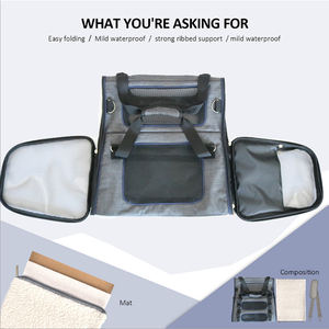 बिल्लियों और कुत्तों के लिए ब्रांडेड सनन पोर्टेबल पालतू वाहक पालतू यात्रा वाहक बैग - Product Image 4