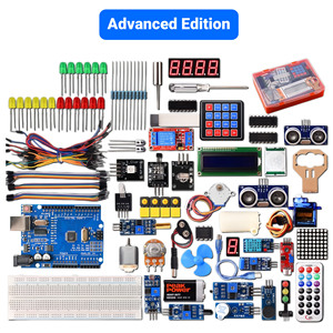 <span class=keywords><strong>Kit</strong></span> <span class=keywords><strong>de</strong></span> <span class=keywords><strong>démarrage</strong></span> <span class=keywords><strong>Arduino</strong></span> <span class=keywords><strong>UNO</strong></span> R3 CH340 pour débutants à avancés |   Plusieurs combinaisons avec capteurs, LED, moteurs, écran LCD pour l'éducation STEM - Product Image 5